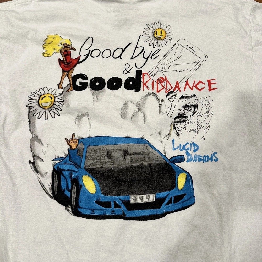 Juice Wrld Goodbye & Good Riddance Shirt Mens Large White Album Graphic Tee - Picture 2 of 7